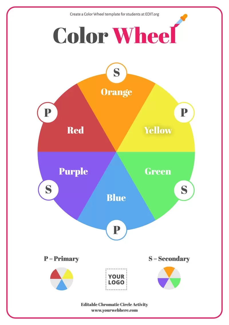 Free Printable Blank Color Wheel Template