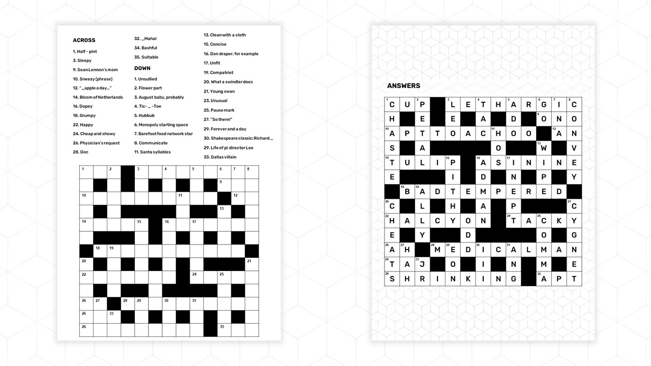 Make Printable Crossword Puzzles