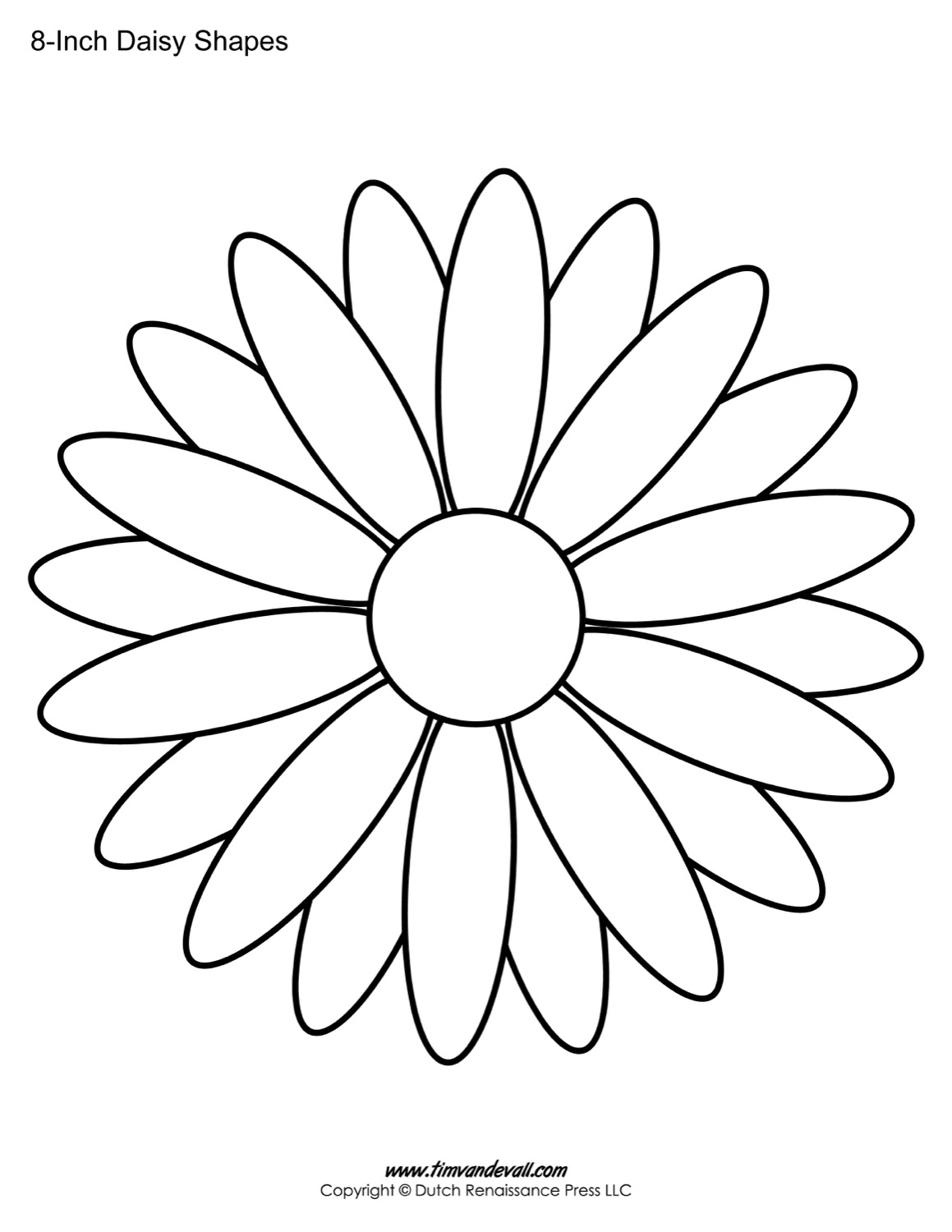 Daisy Template Printable Free