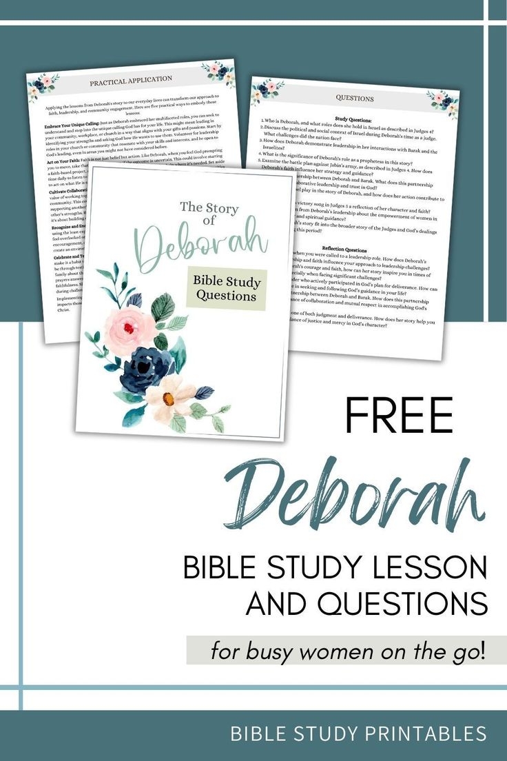 Free Printable Deborah Bible Study