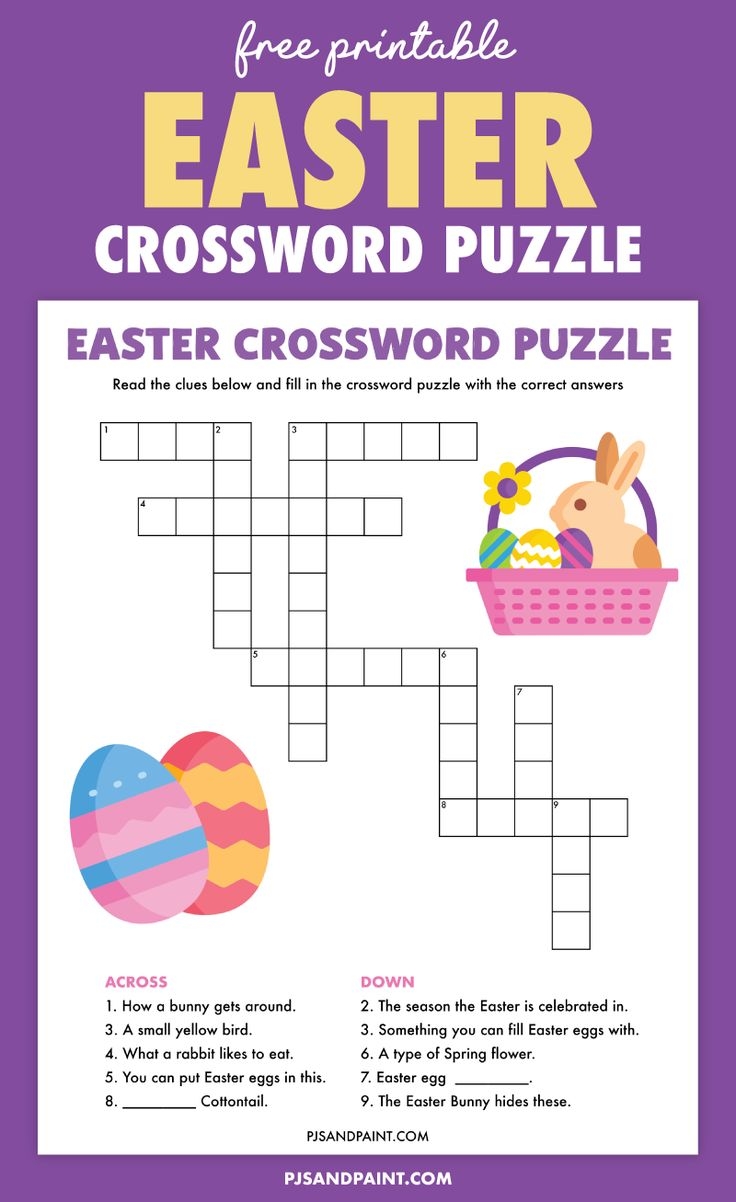 Free Printable Easter Crossword Puzzle