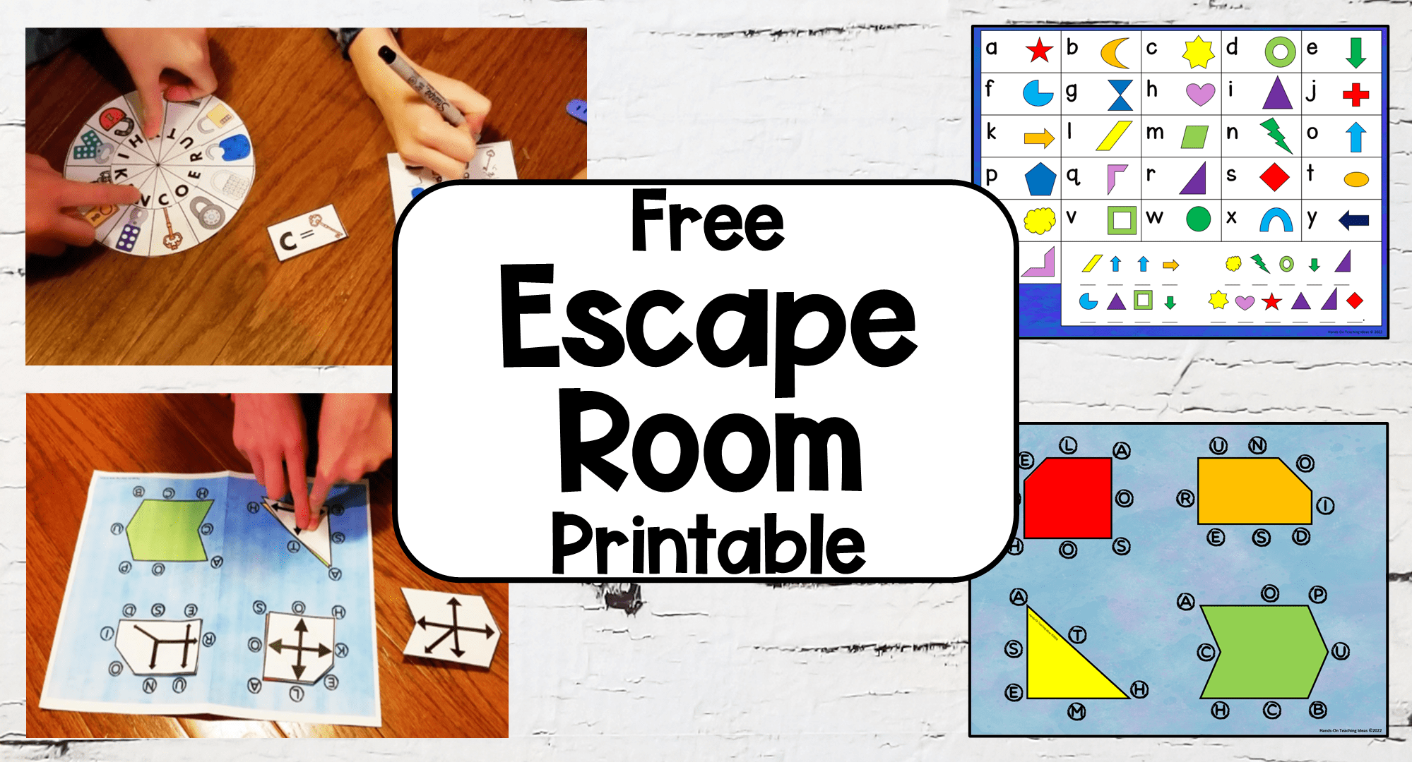 Escape Room Puzzles Printable For Kids