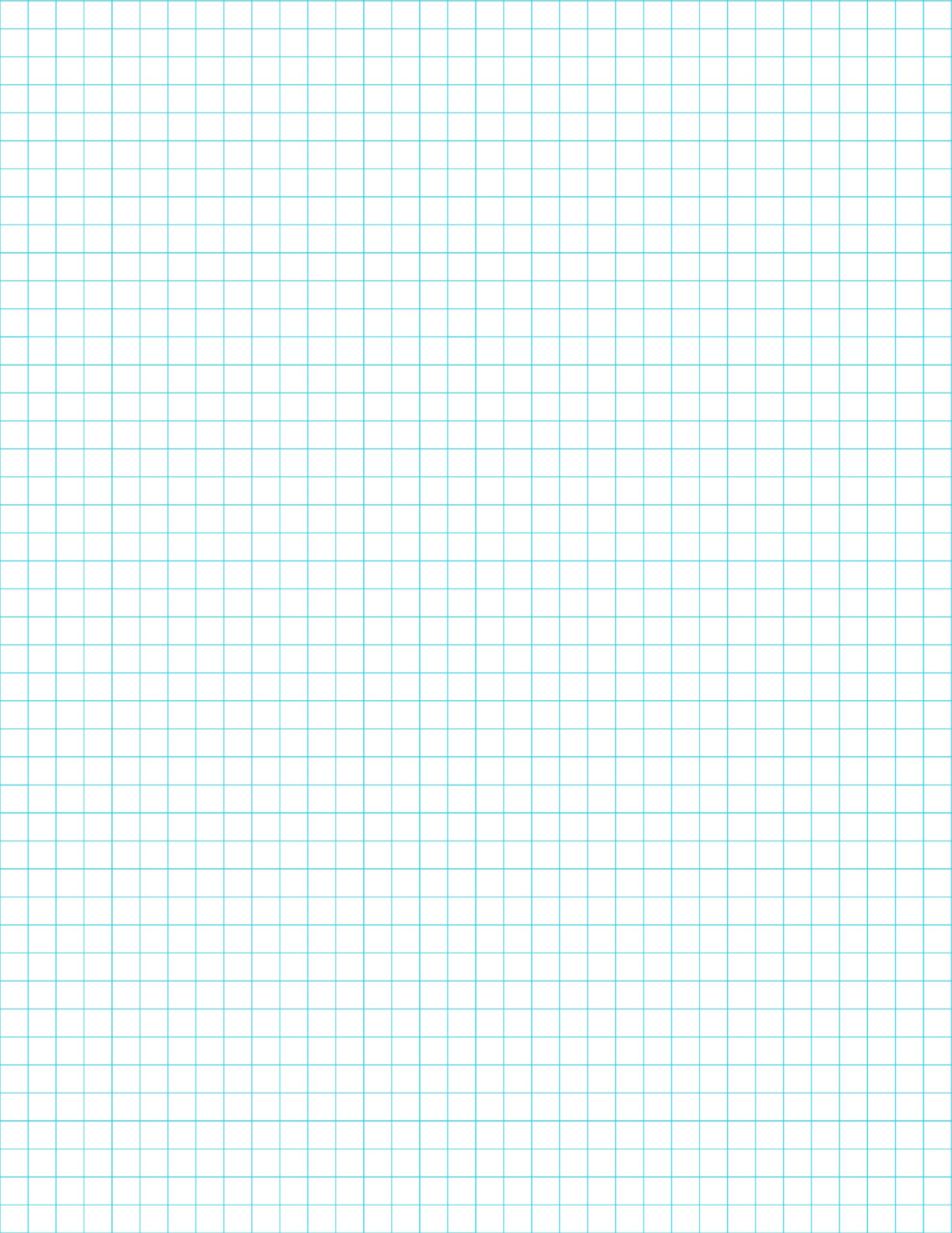 Graph Paper Template 1/4 Inch