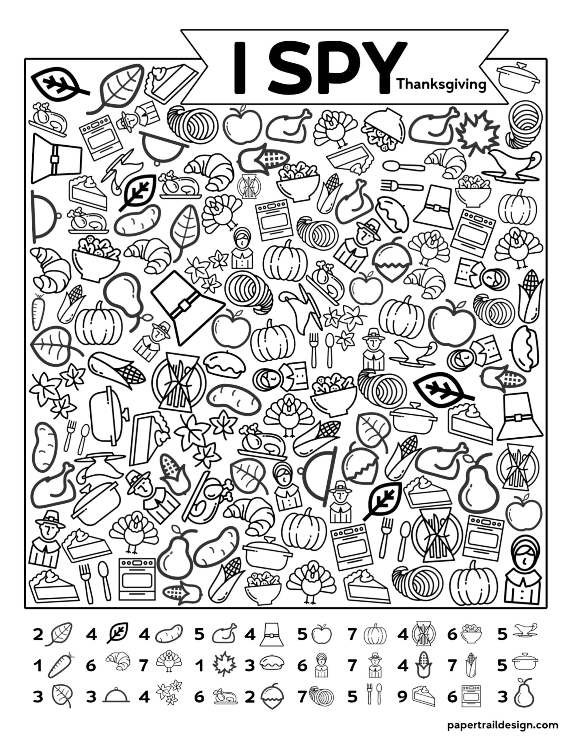 Free Printable I Spy Worksheets