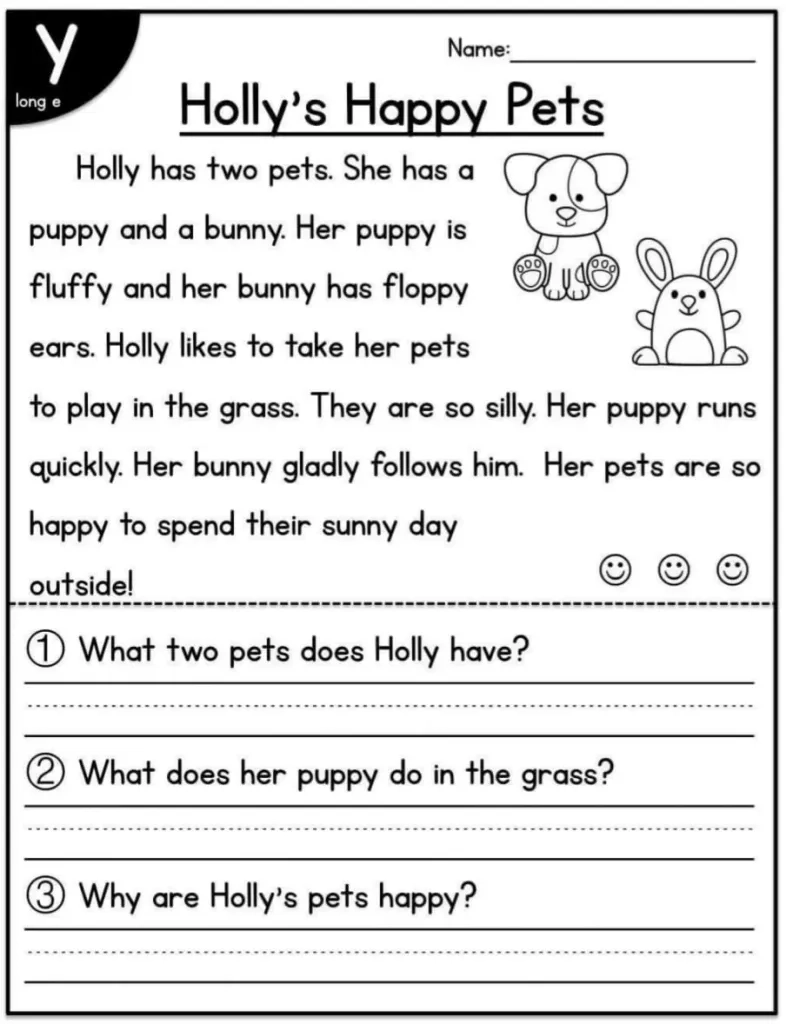 Printable Worksheets For Kindergarten Reading