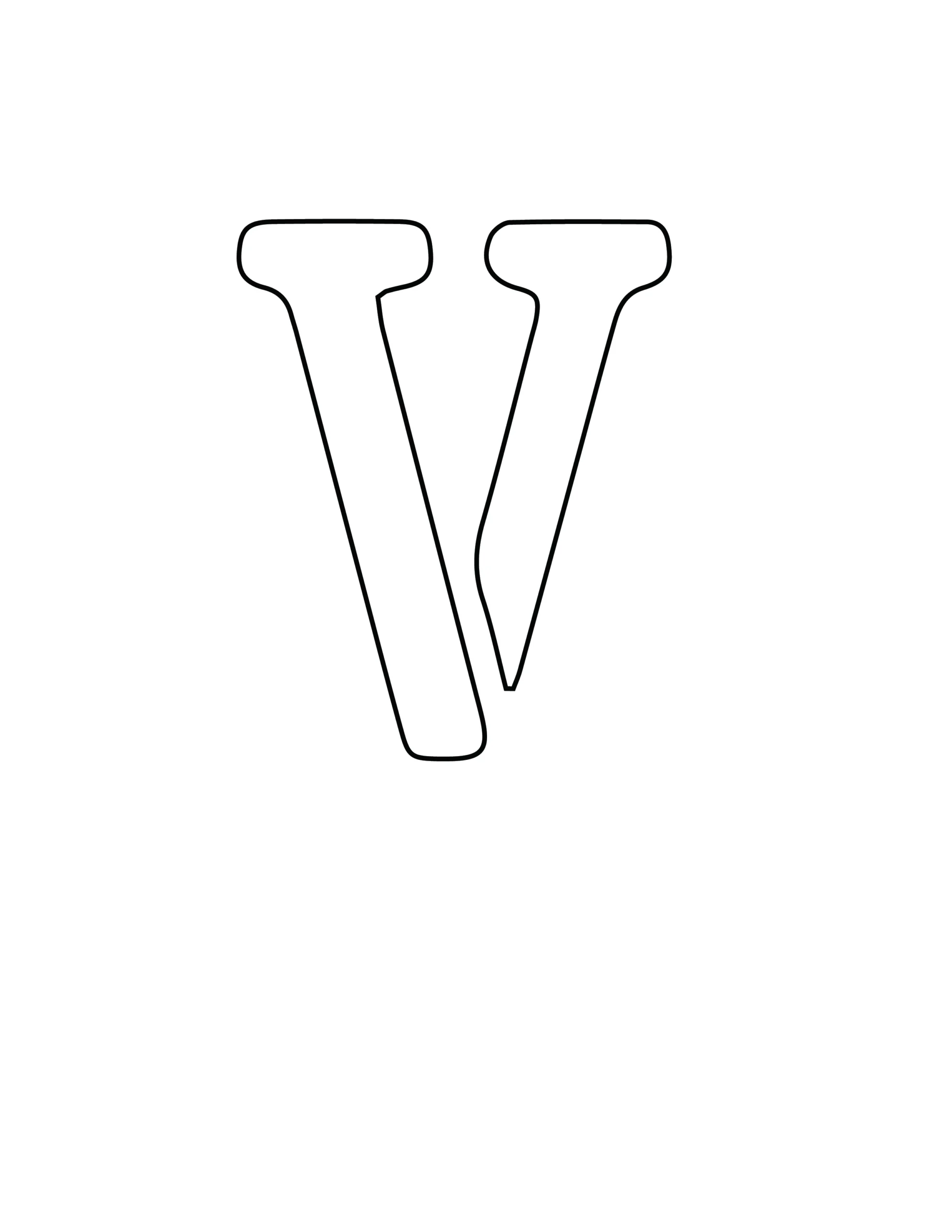 Free And Printable Letter V