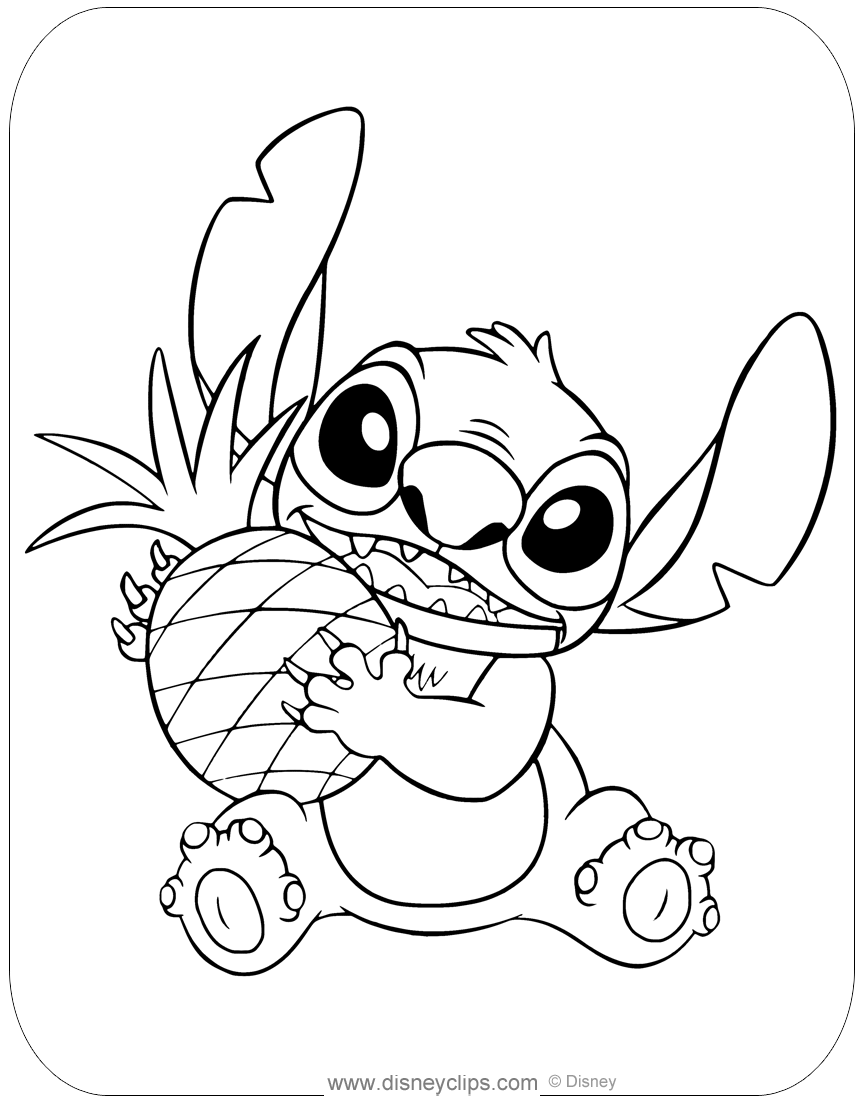Printable Coloring Pages Stitch