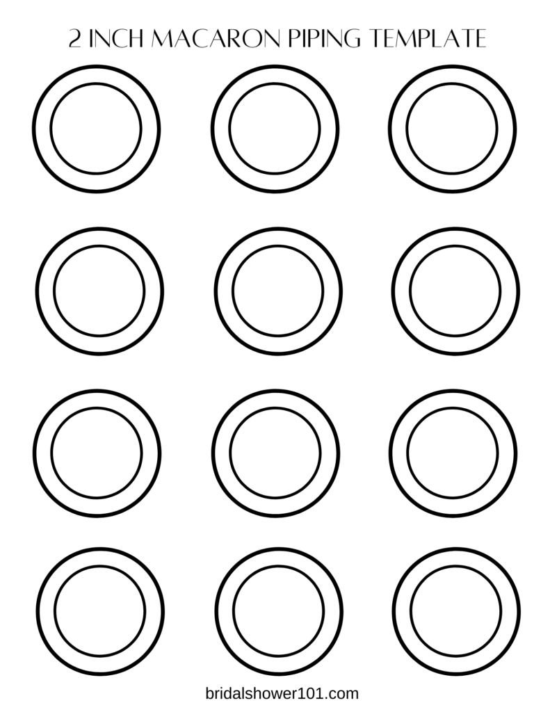 Macaron Template Printable Free