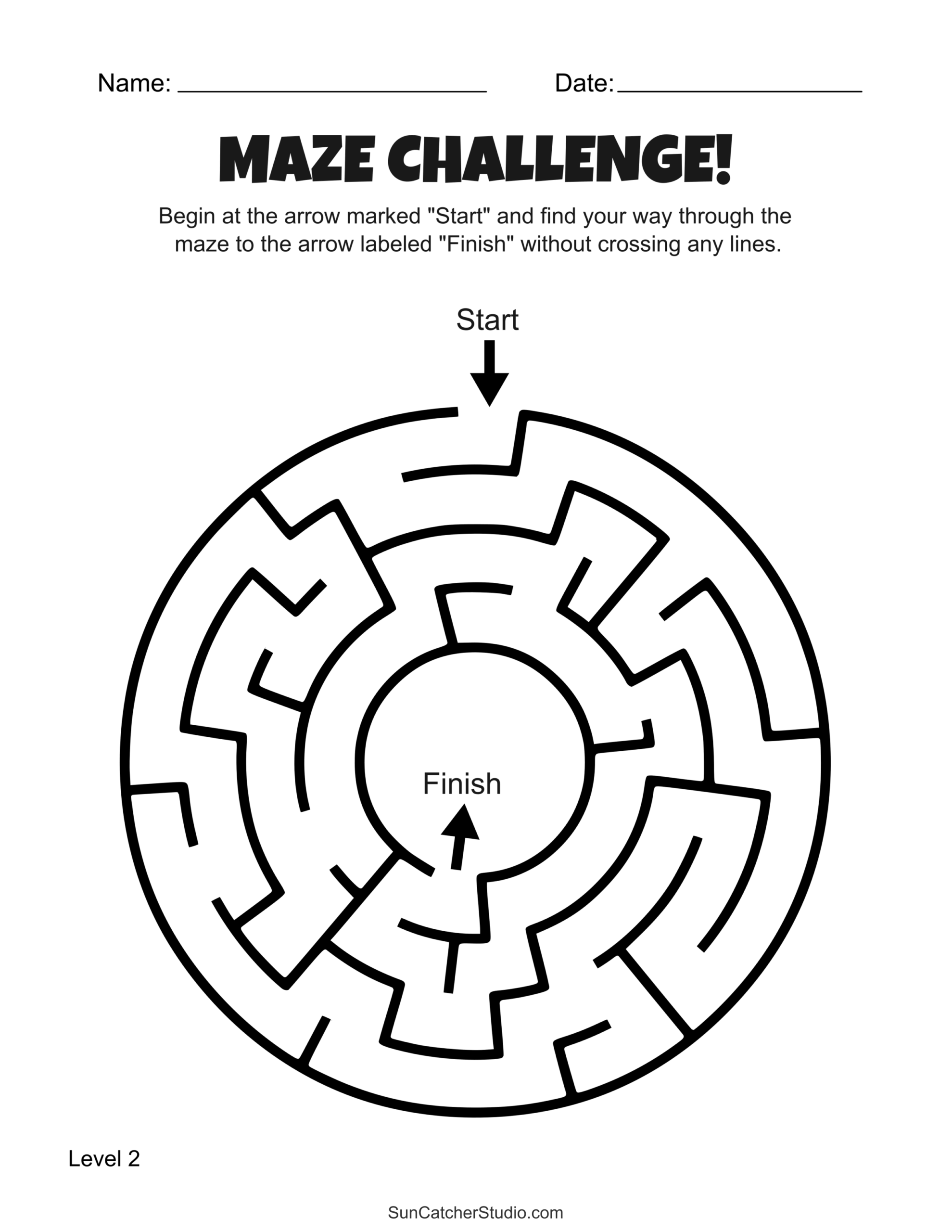 Free Printable Maze Activities And Puzzle Worksheets For Kids 