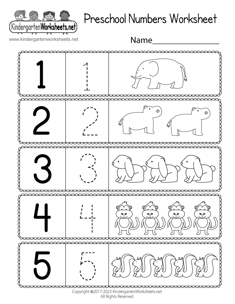 Kindergarten Worksheet Printable