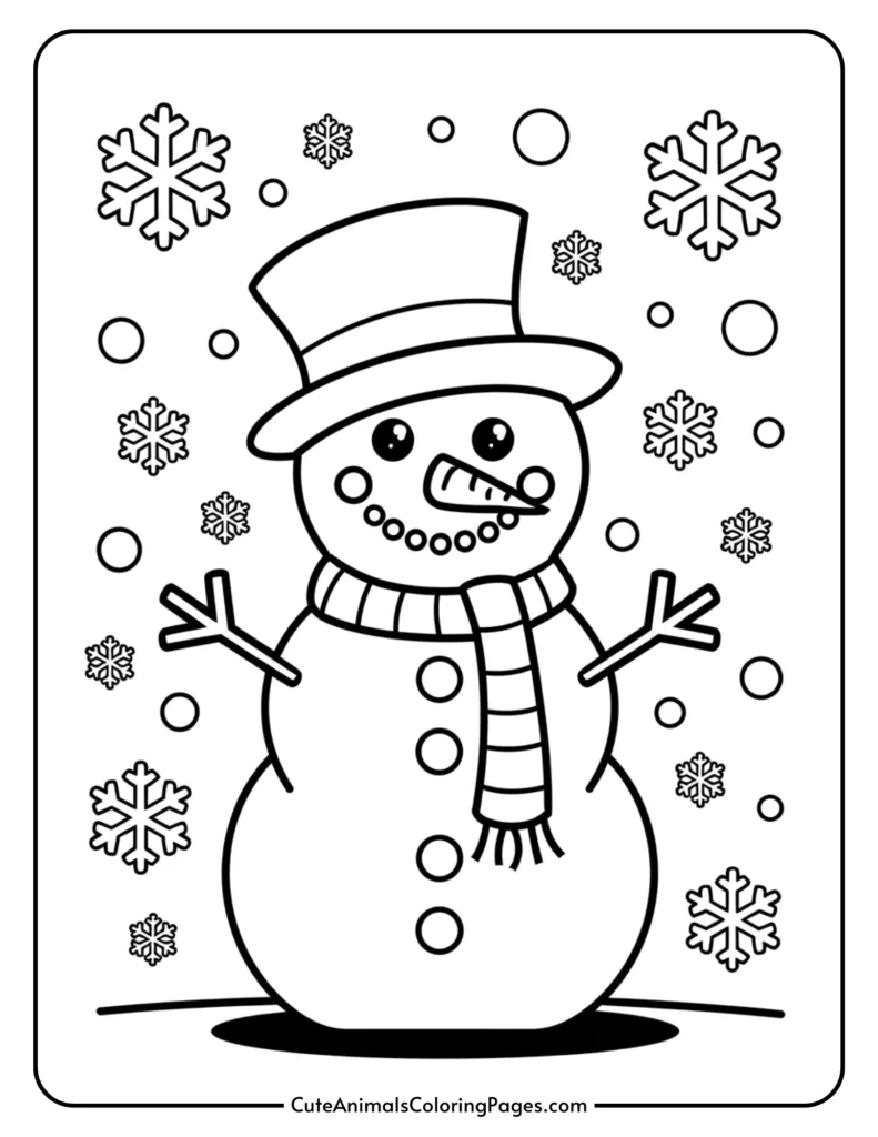 Free Printable Printable Snowman Template
