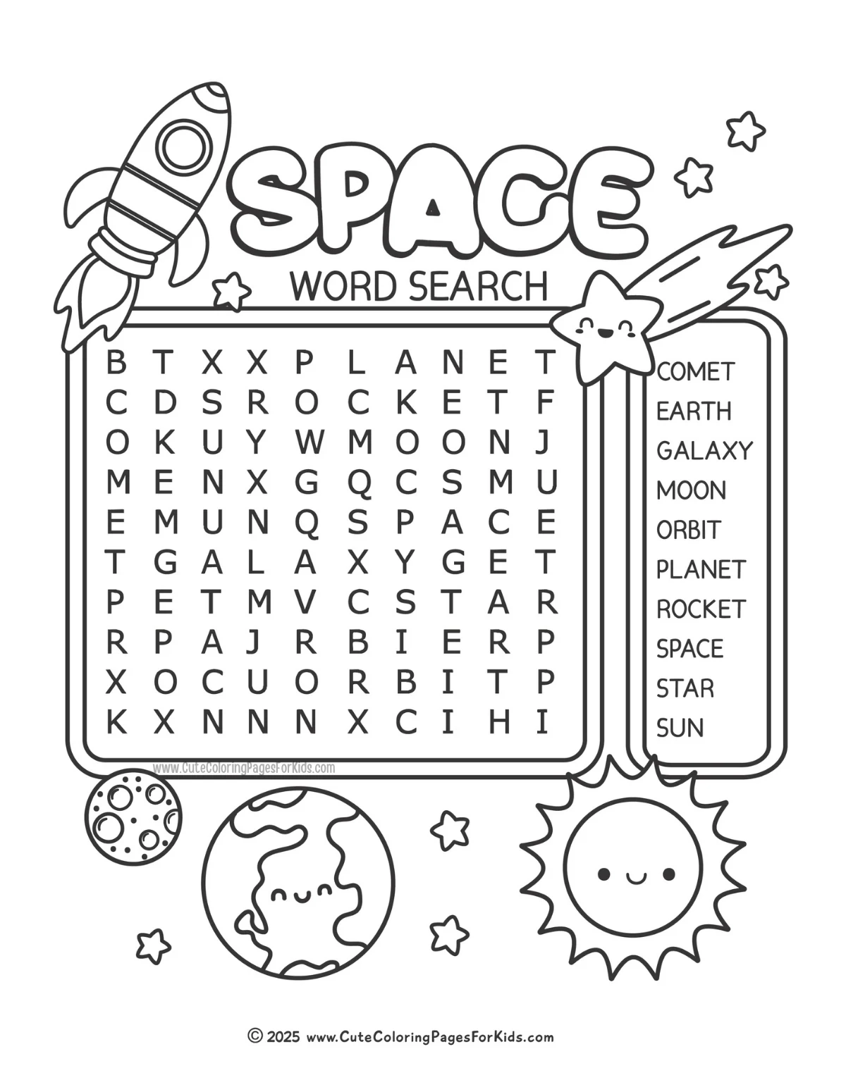 Planet Jigsaw Puzzles Printable