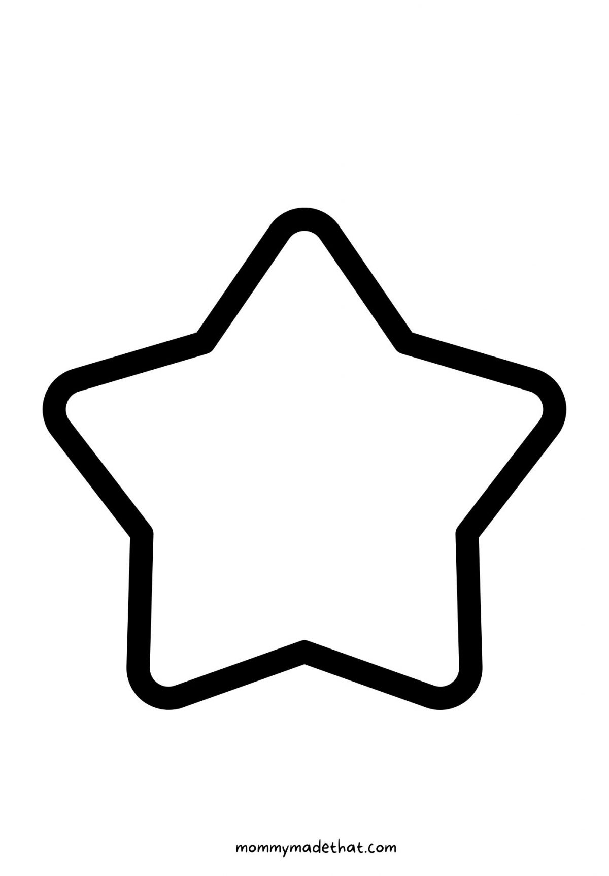 Large Star Printable Template