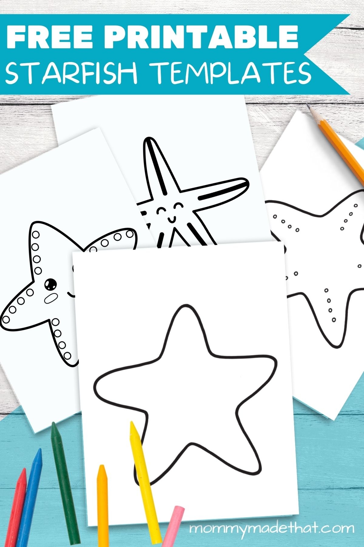 Free Printable Starfish Template amp Outlines For Best Ocean Crafts