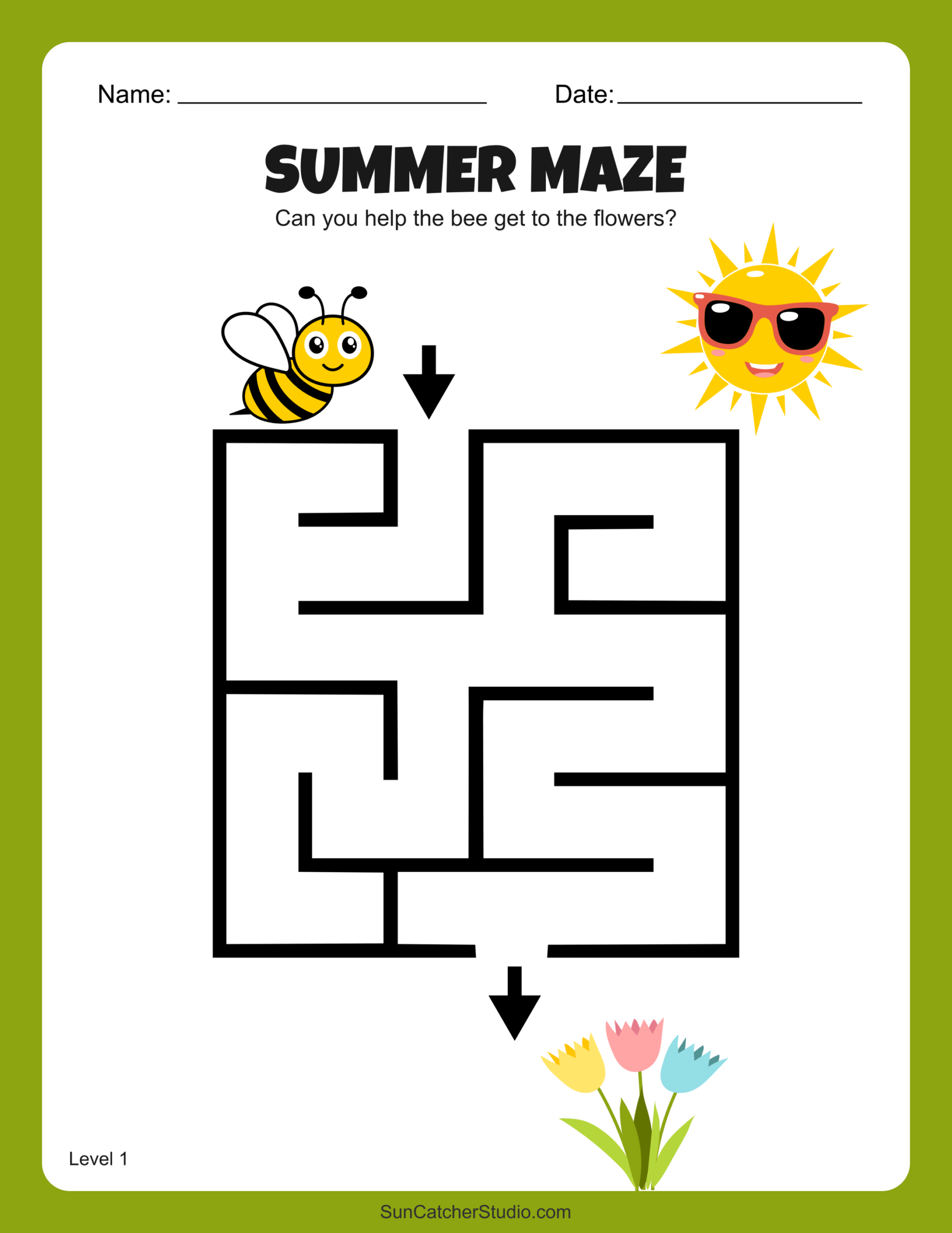 Free Printable Summer Maze Worksheets And Puzzles Free 