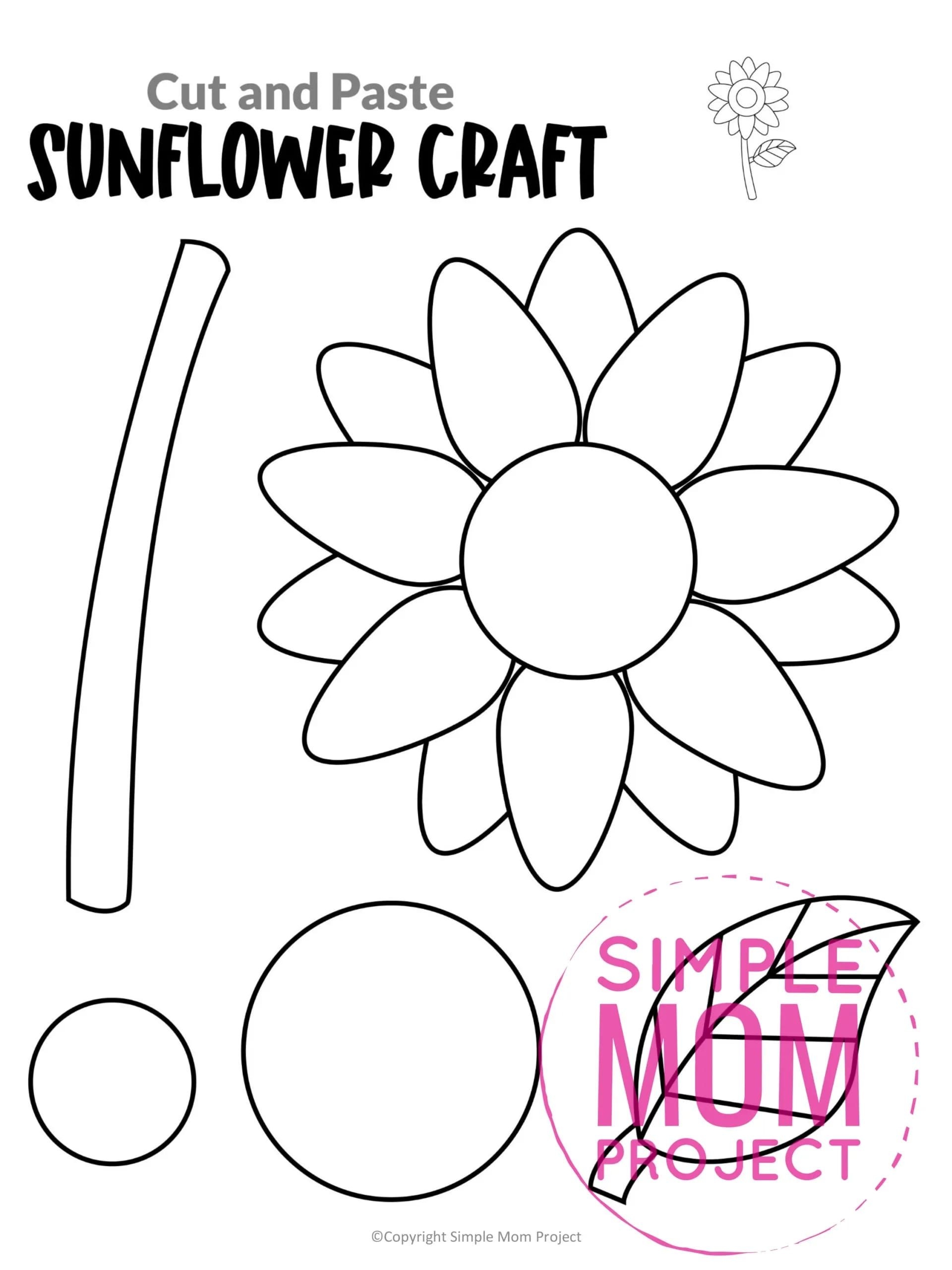 Sunflower Template Printable