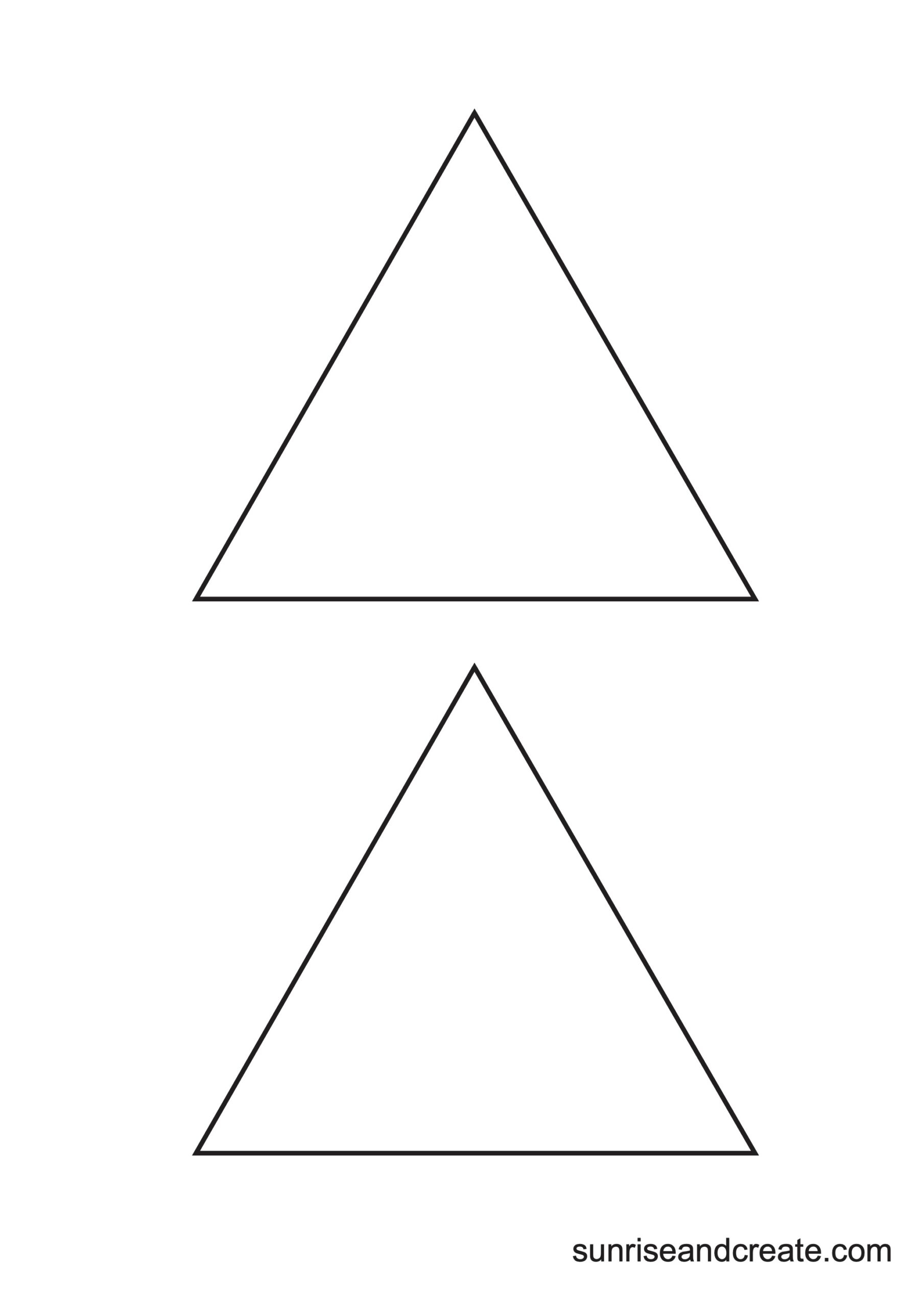 Free Printable Triangle Templates