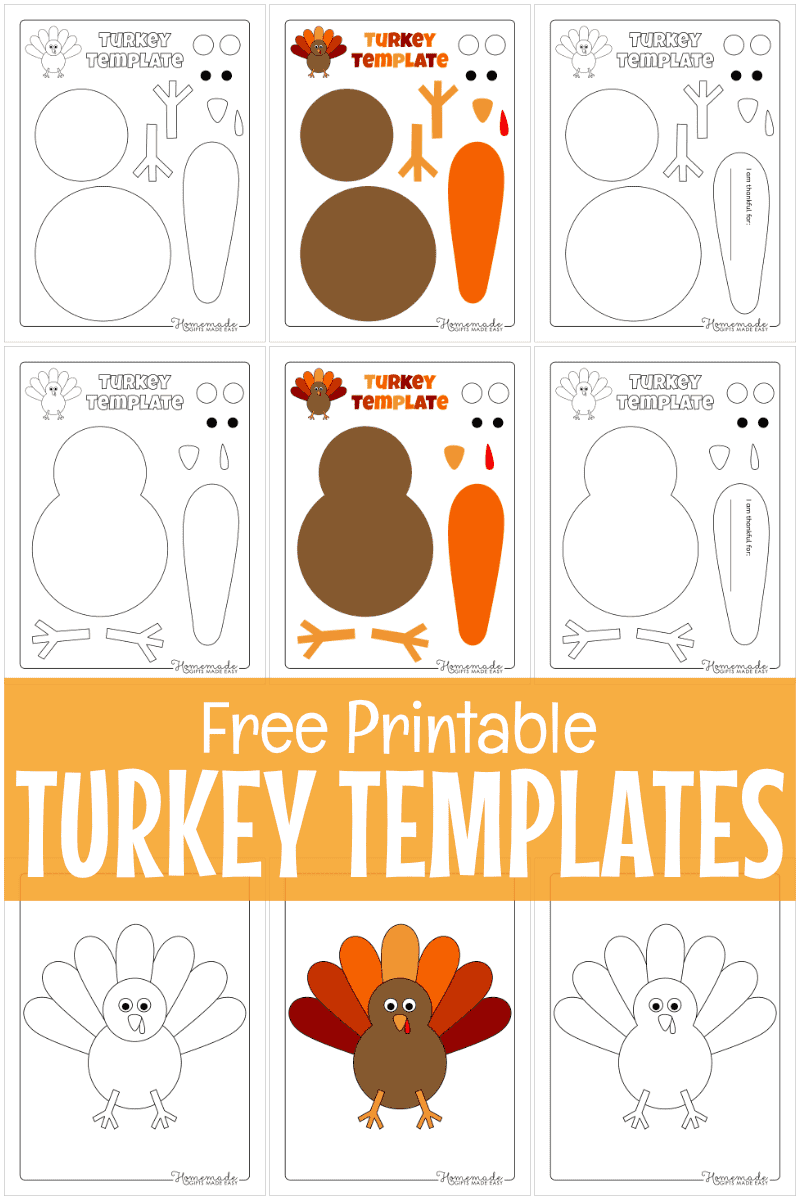 Turkey Printable Template