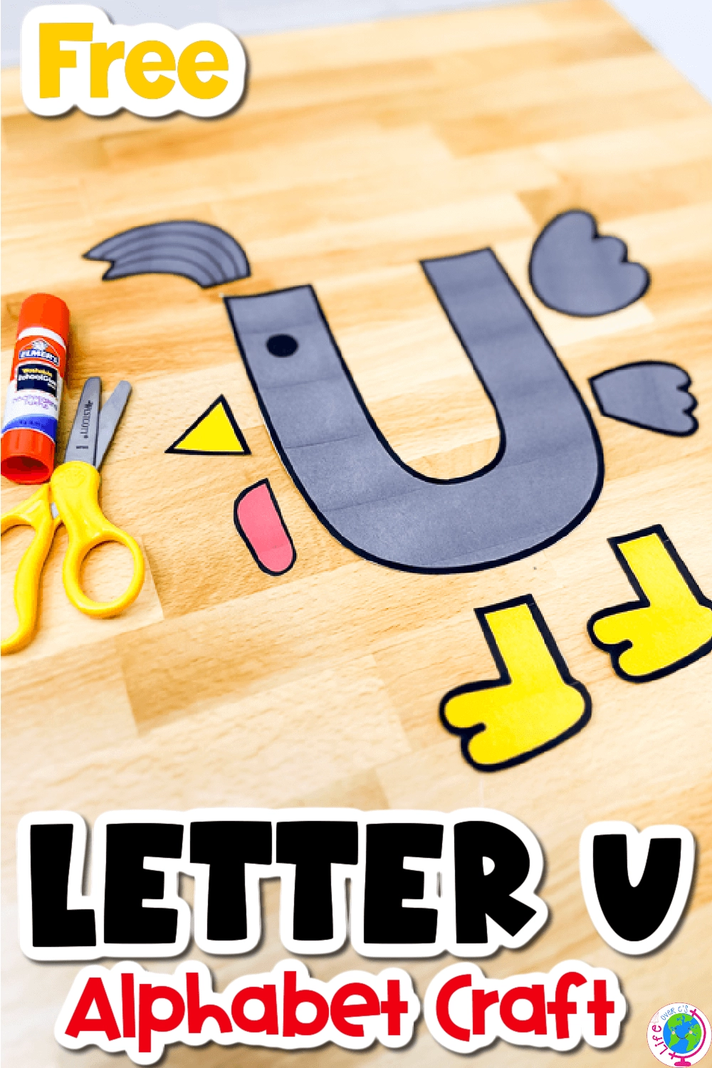 U Printable Template