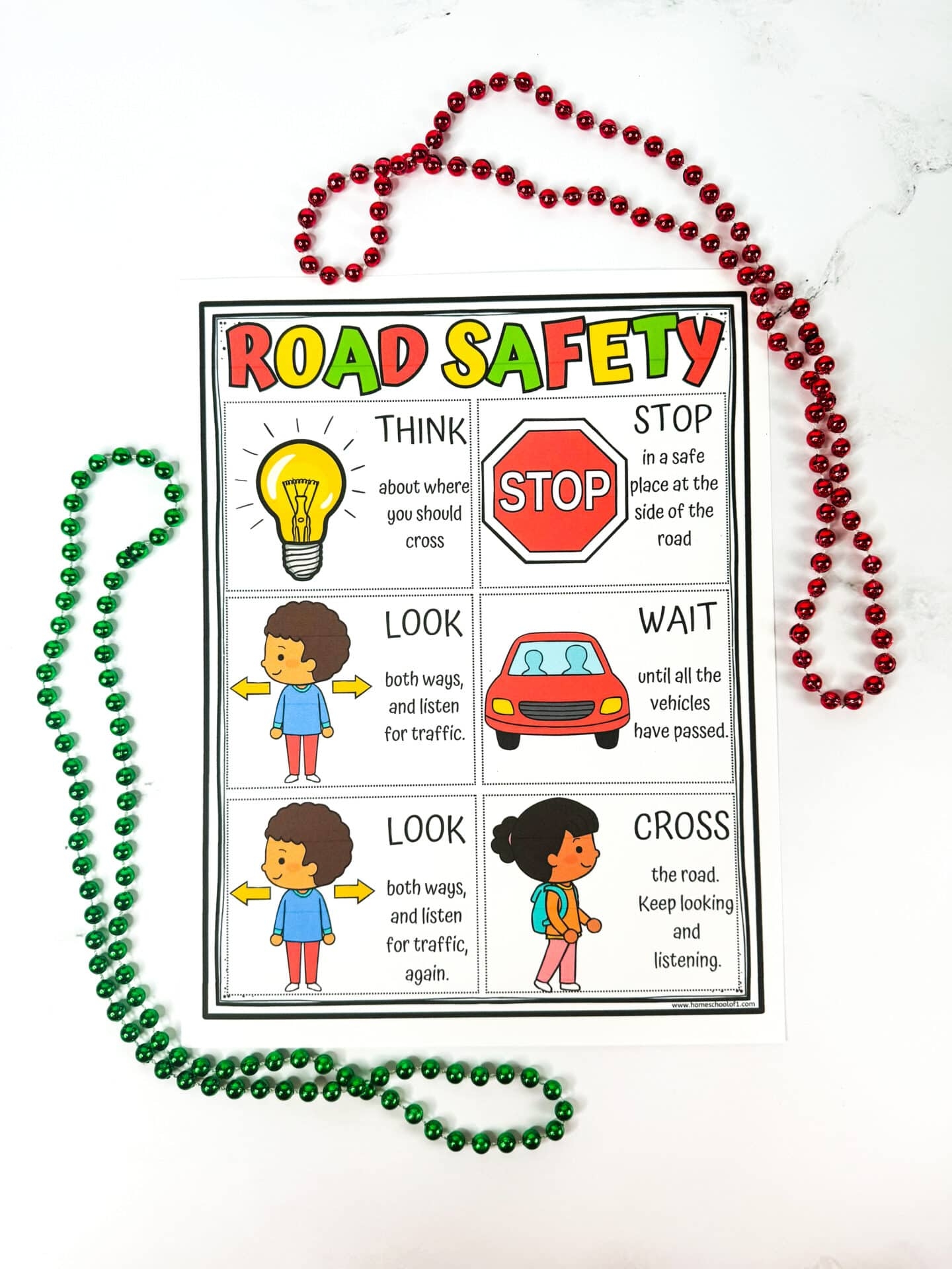 Free Printable Pedestrian Safety Worksheets