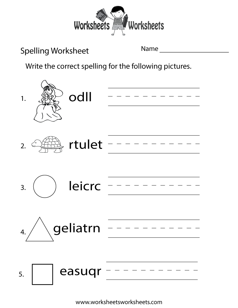 FREE Spelling Practice Worksheets Free Homeschool Deals 