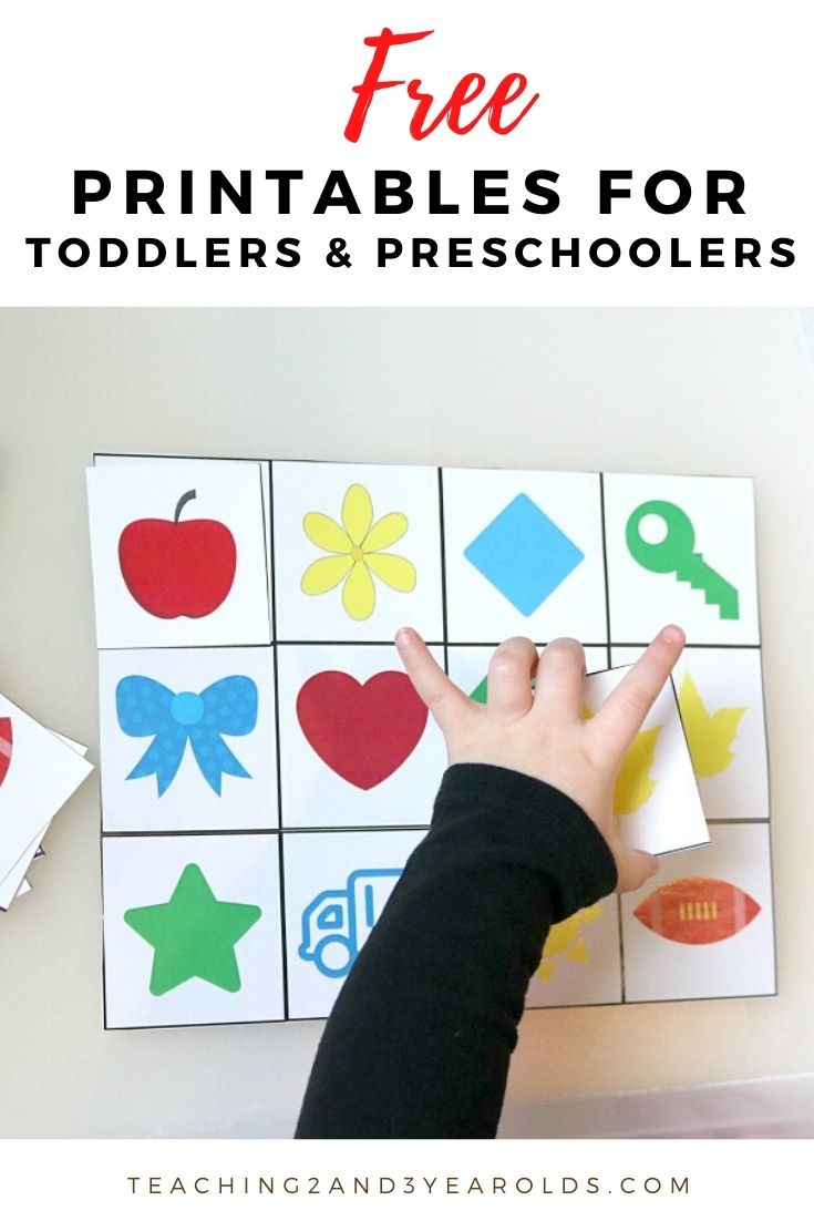 Free Toddler Printables Activities