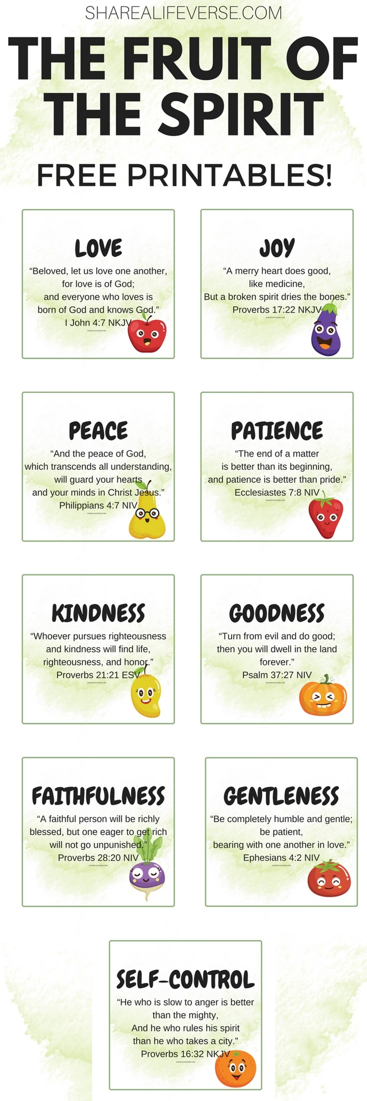 Fruits Of The Spirit Free Printables