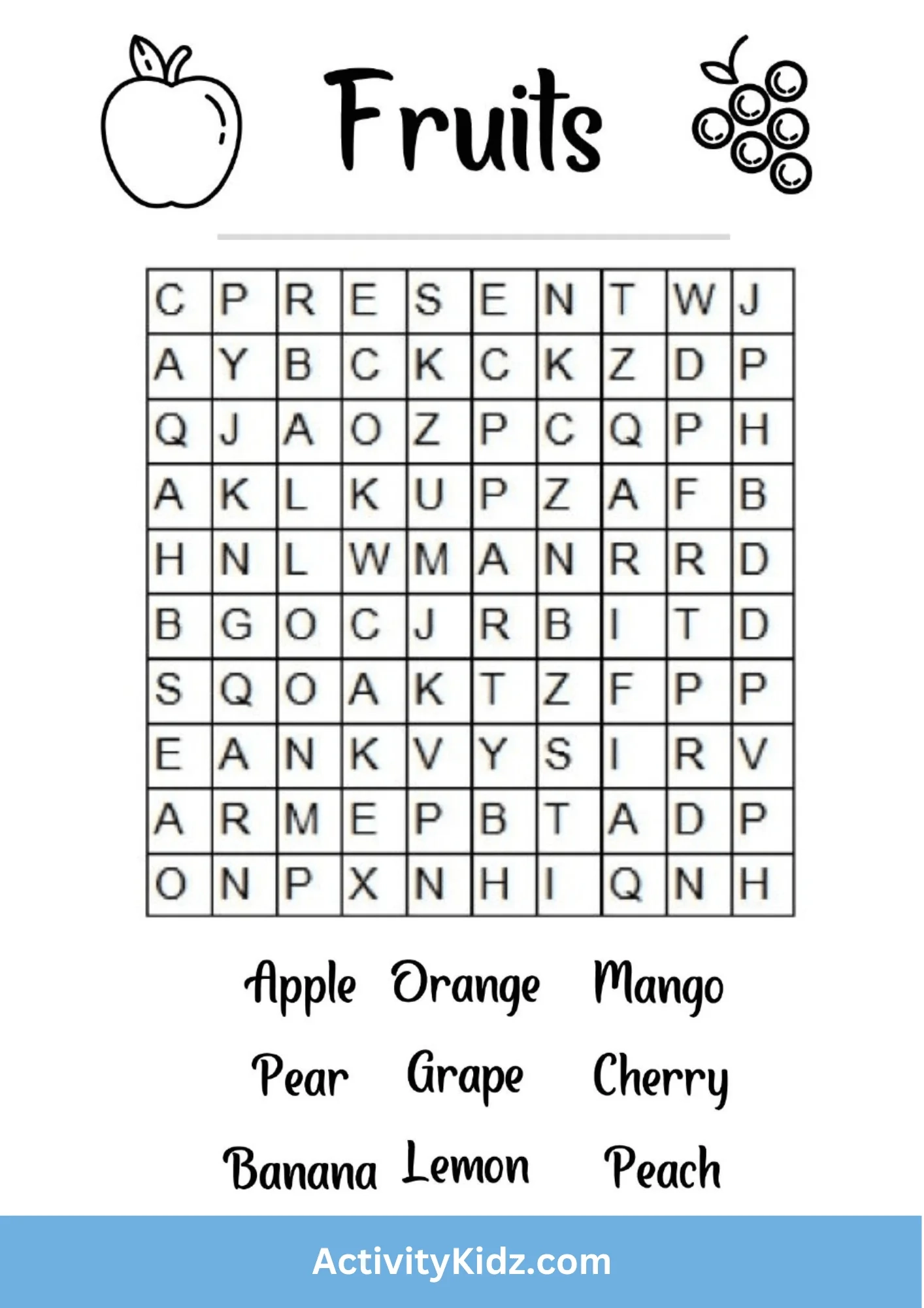 Free Printable Word Circle Puzzles