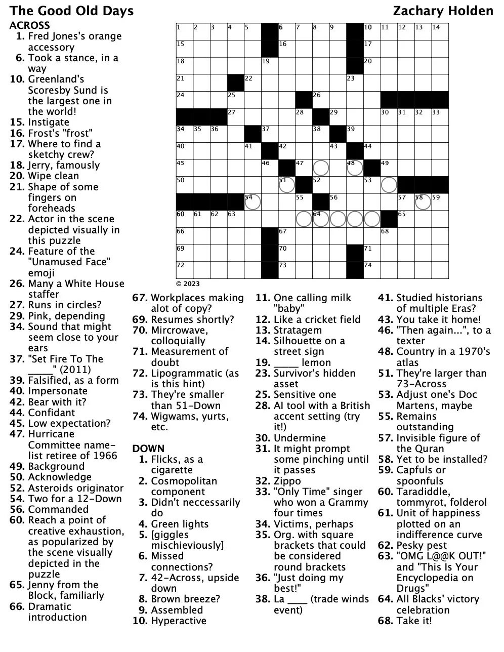 Full Sized 15x15 Customized Printable Crossword Puzzle Etsy UK