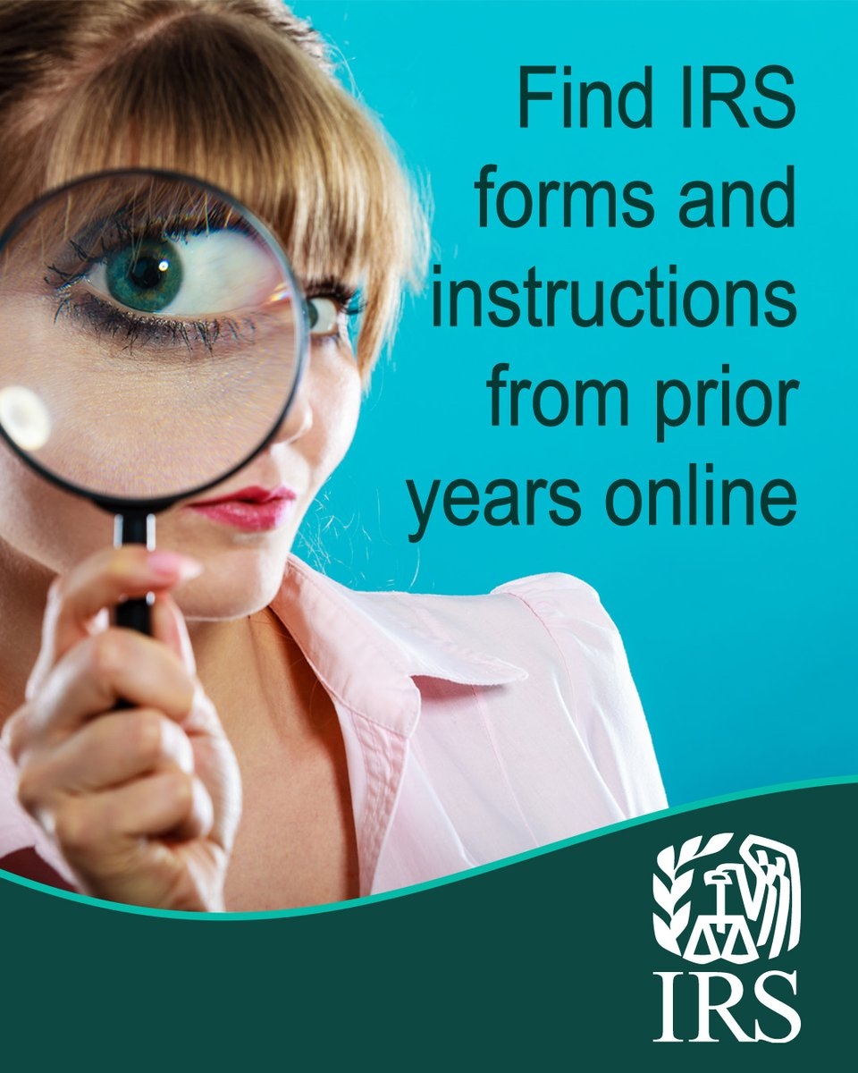 Get Federal Tax Forms For Current And Prior Years By Downloading 