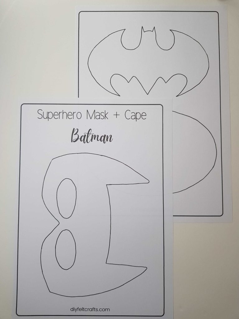 Batman Mask Template Printable