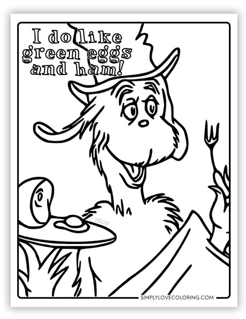 Printable Green Eggs And Ham