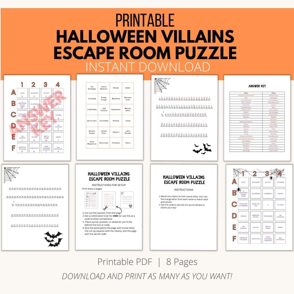 Escape Room Printable Puzzle