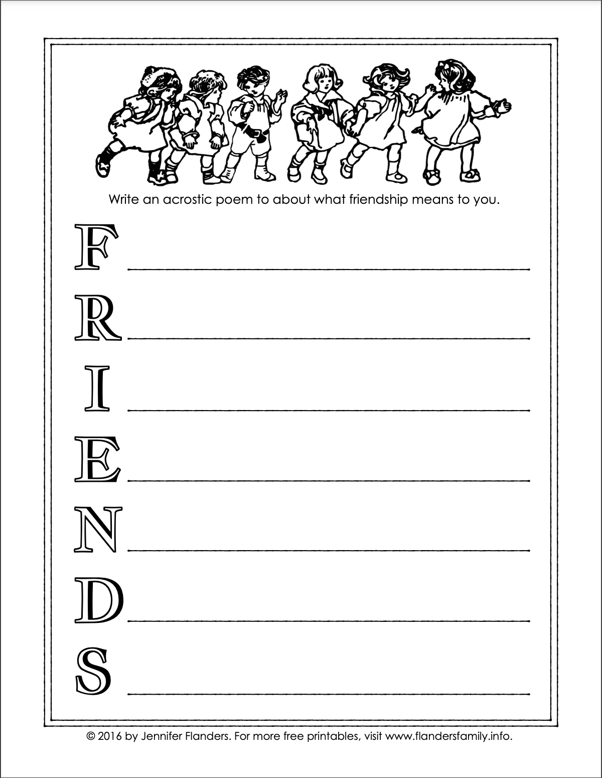 Free Printable Friendship Activity