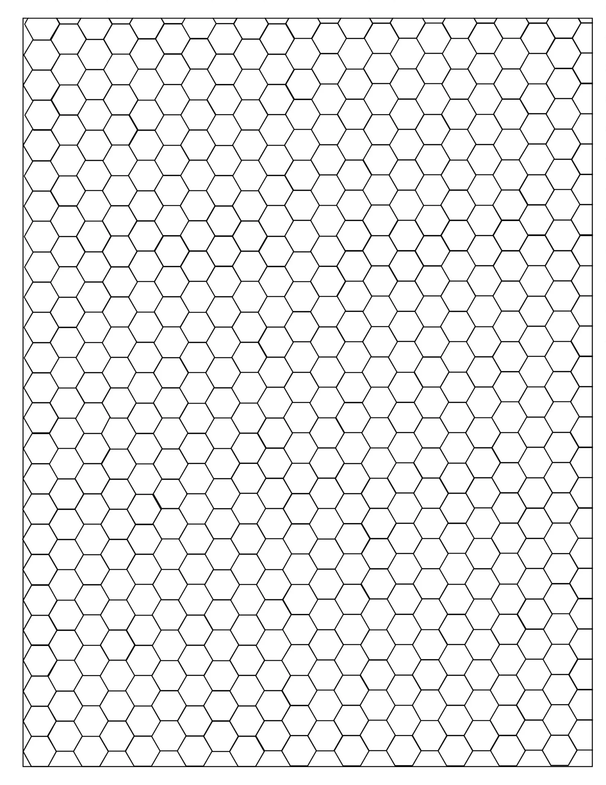 Hexagonal Graph Paper Etsy