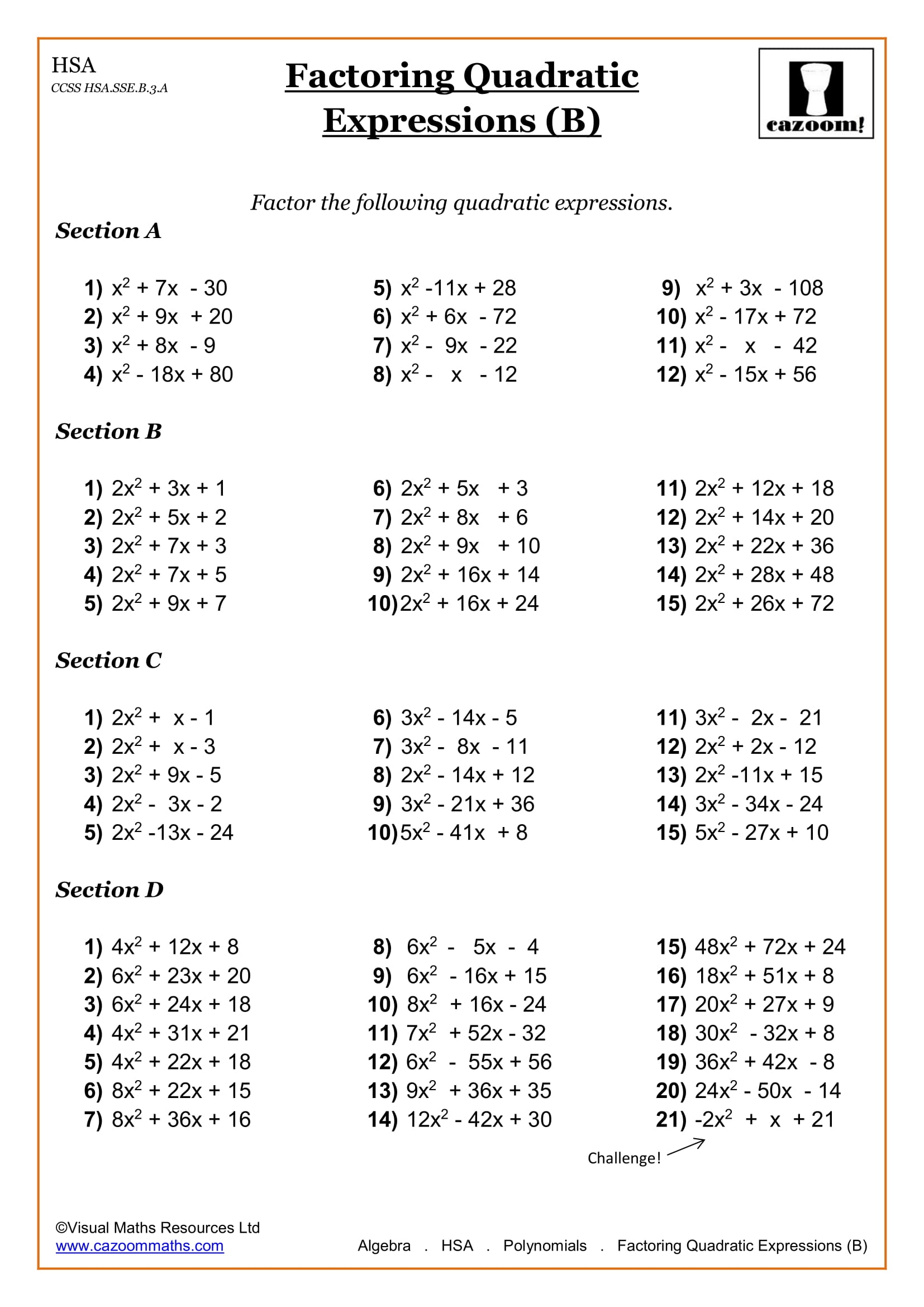 Printable Maths Worksheets Year 9