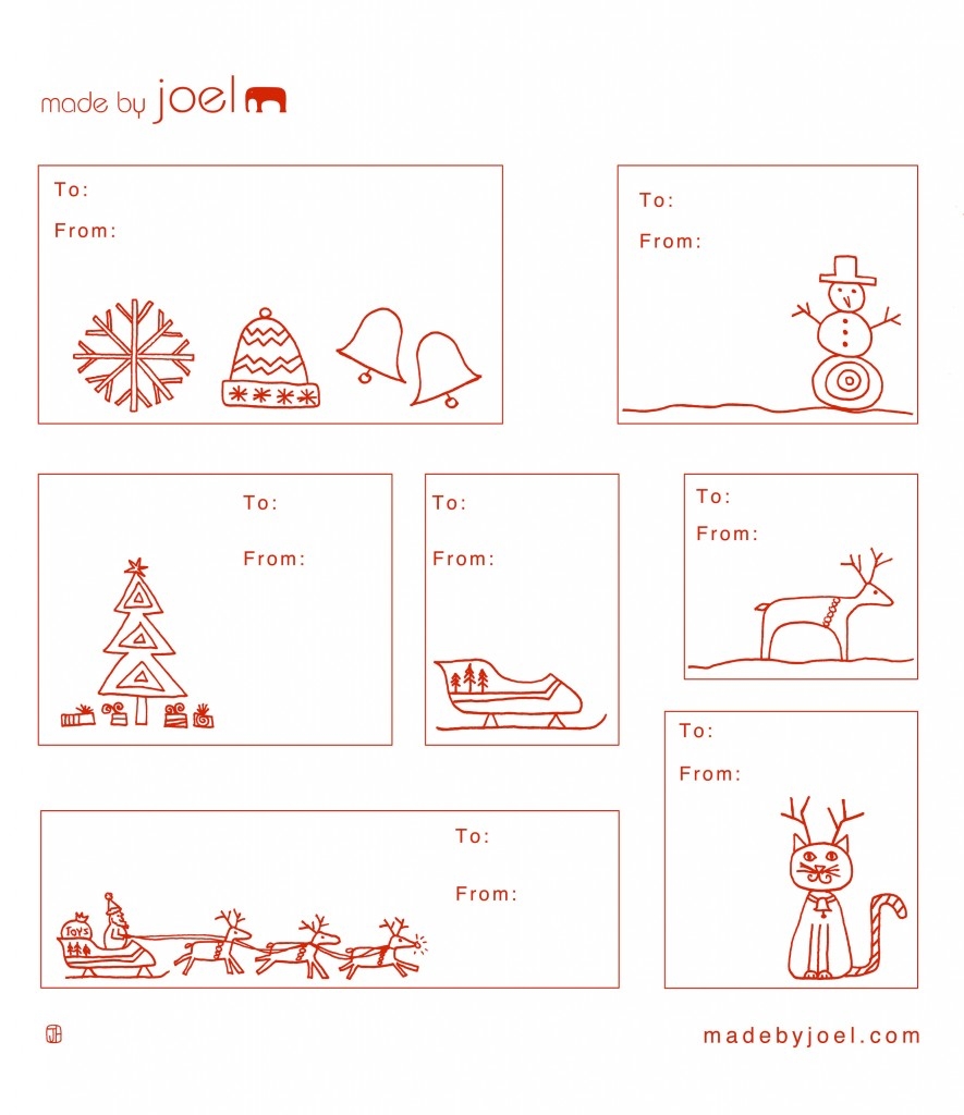 Christmas Labels Free Printable Templates