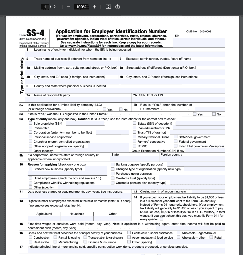 How To Apply For A Tax ID Number For An LLC SimplifyLLC