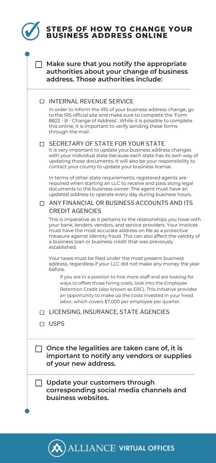 Irs Form To Change Address For Business