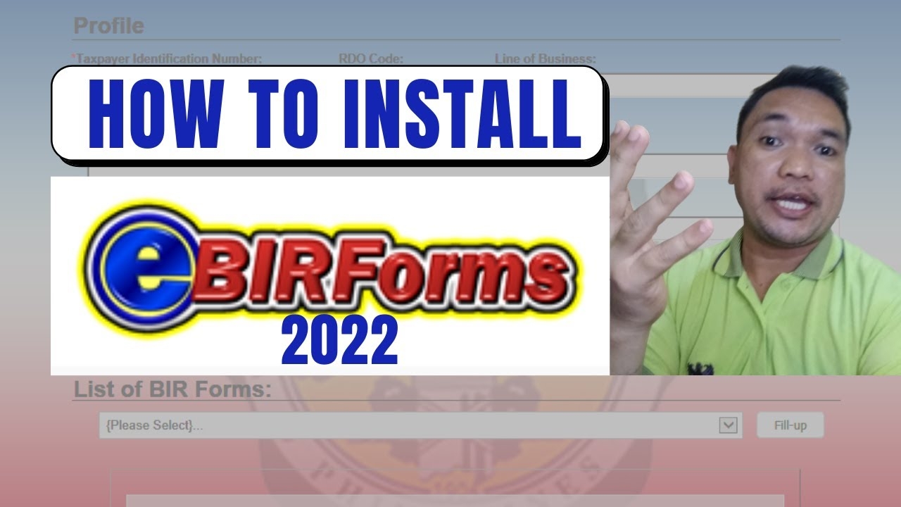 How To Download Install Or Update The Electronic BIR Forms eBIRForms for New amp Existing Taxpayers