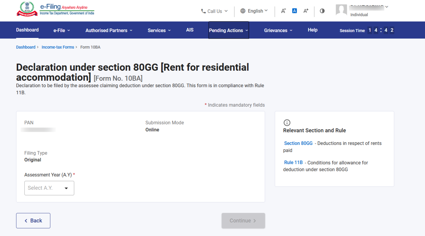 How To File Form 10BA On The Income Tax Portal MyITreturn Help 