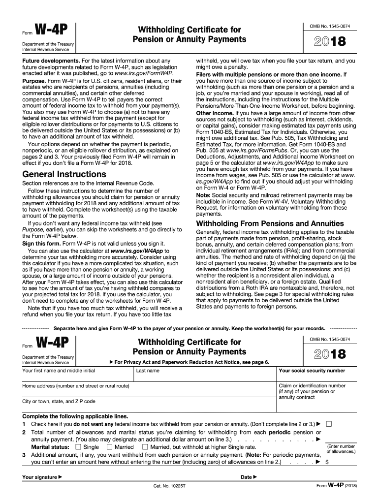 Irs Form W-4p 2025