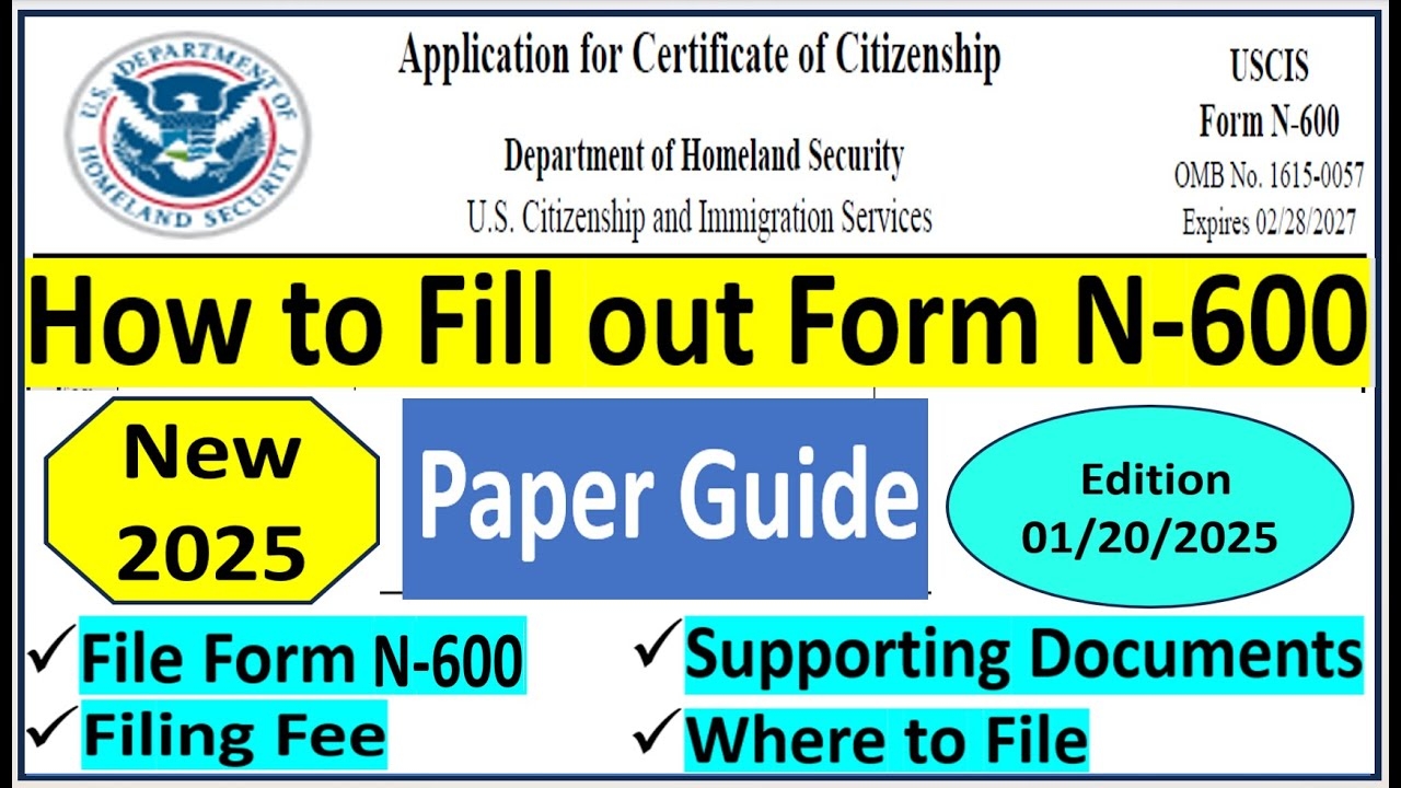 Where To File Form N-600