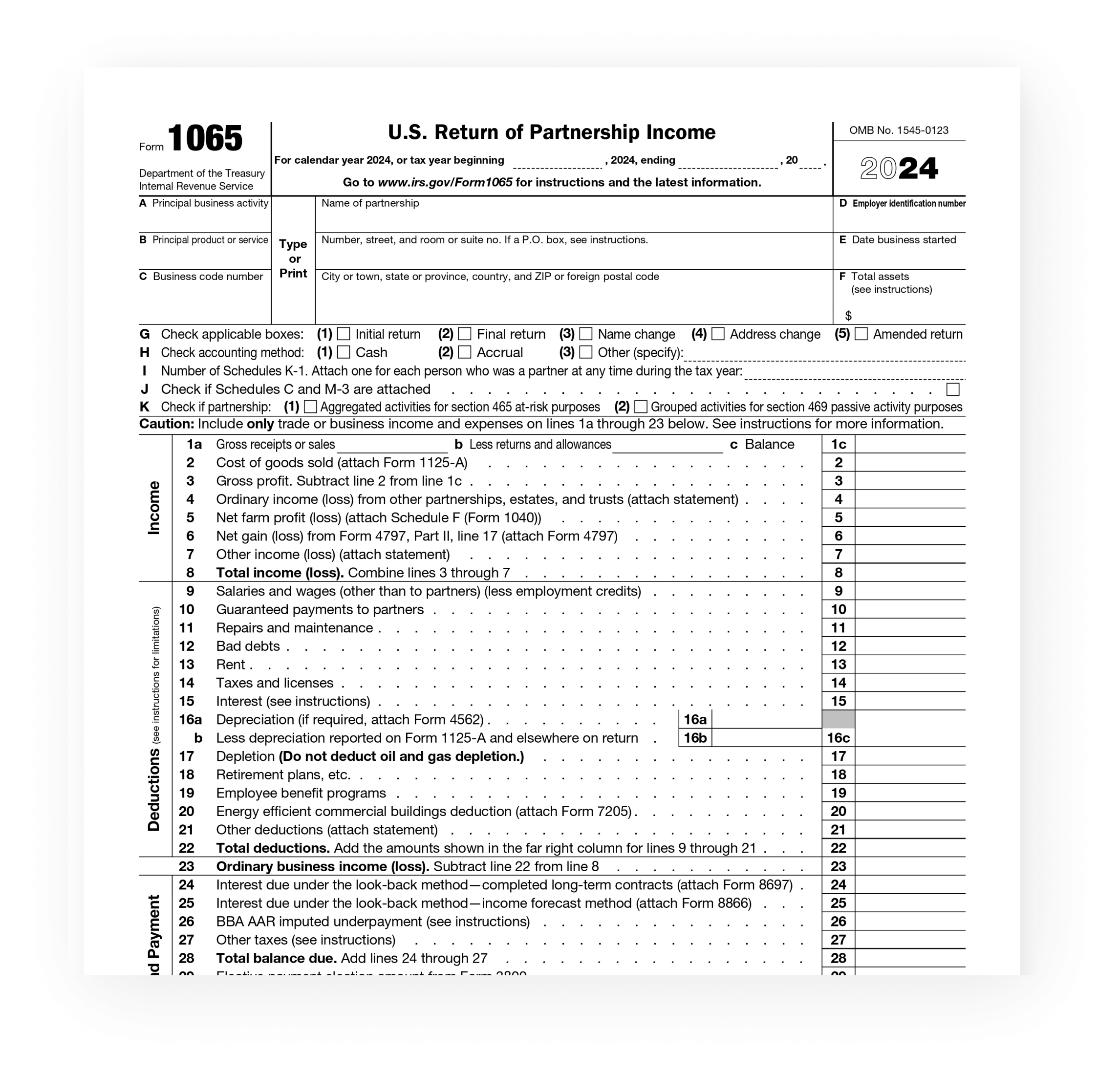 How To Fill Out IRS 1065 Form PDF 2024 2025 PDF Expert
