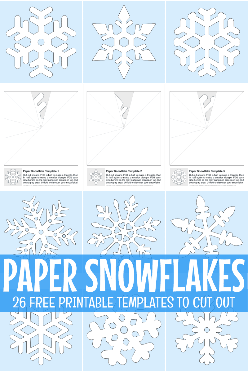Easy Printable Snowflake Templates
