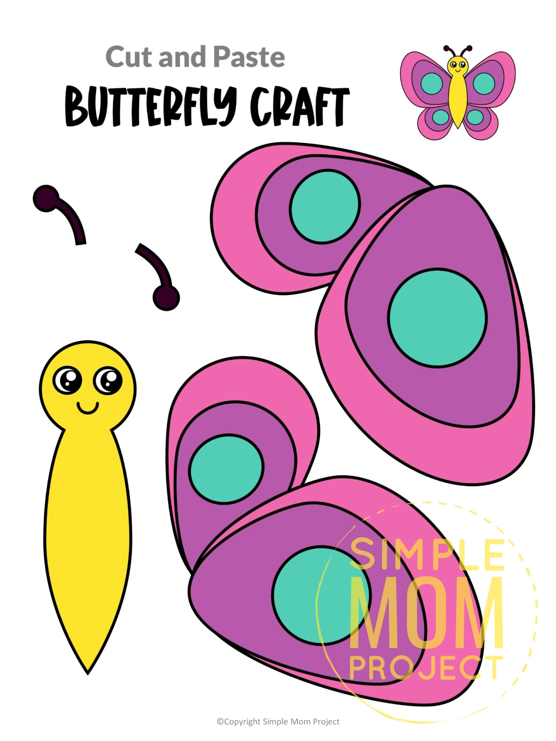 Insect Template Printable Crafts For Kids