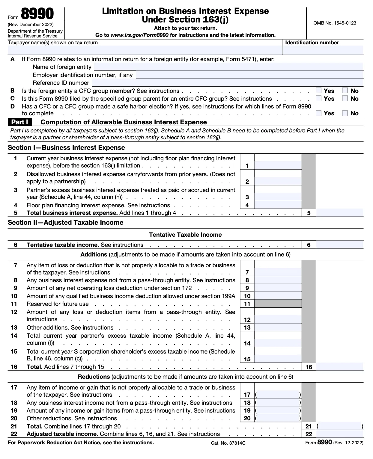 Instructions For Fill Out Form 8990 Pilot Blogs Pilot Blog