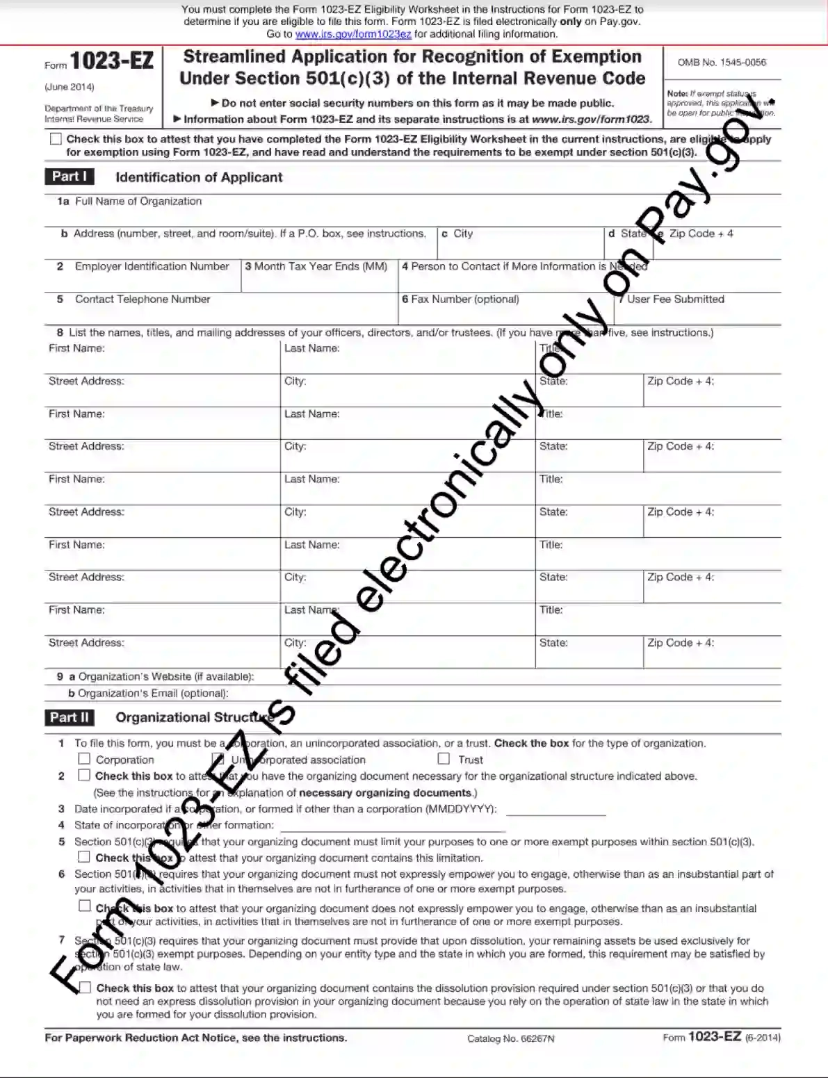 Irs Form 1023 Application