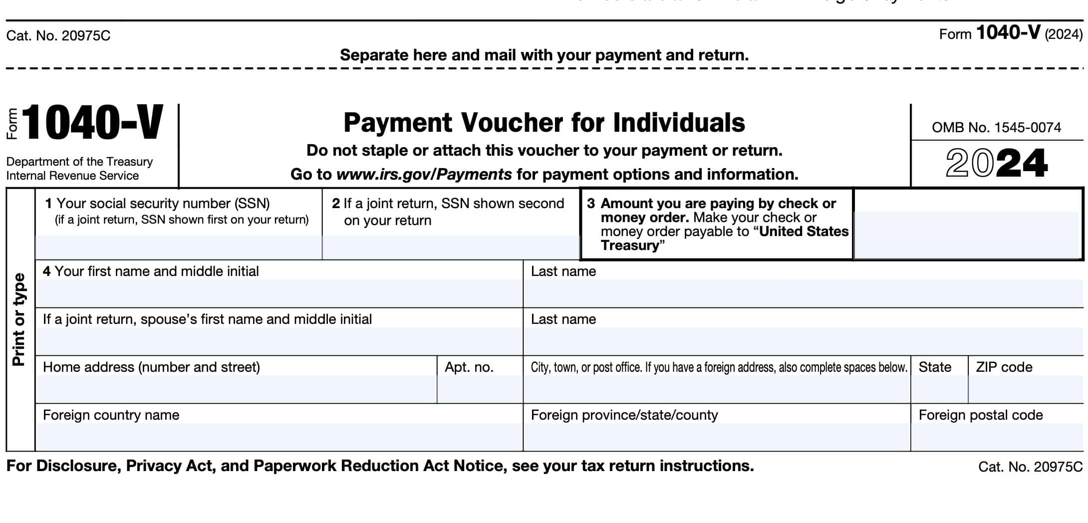 Irs Quarterly Tax Payment Form 2024