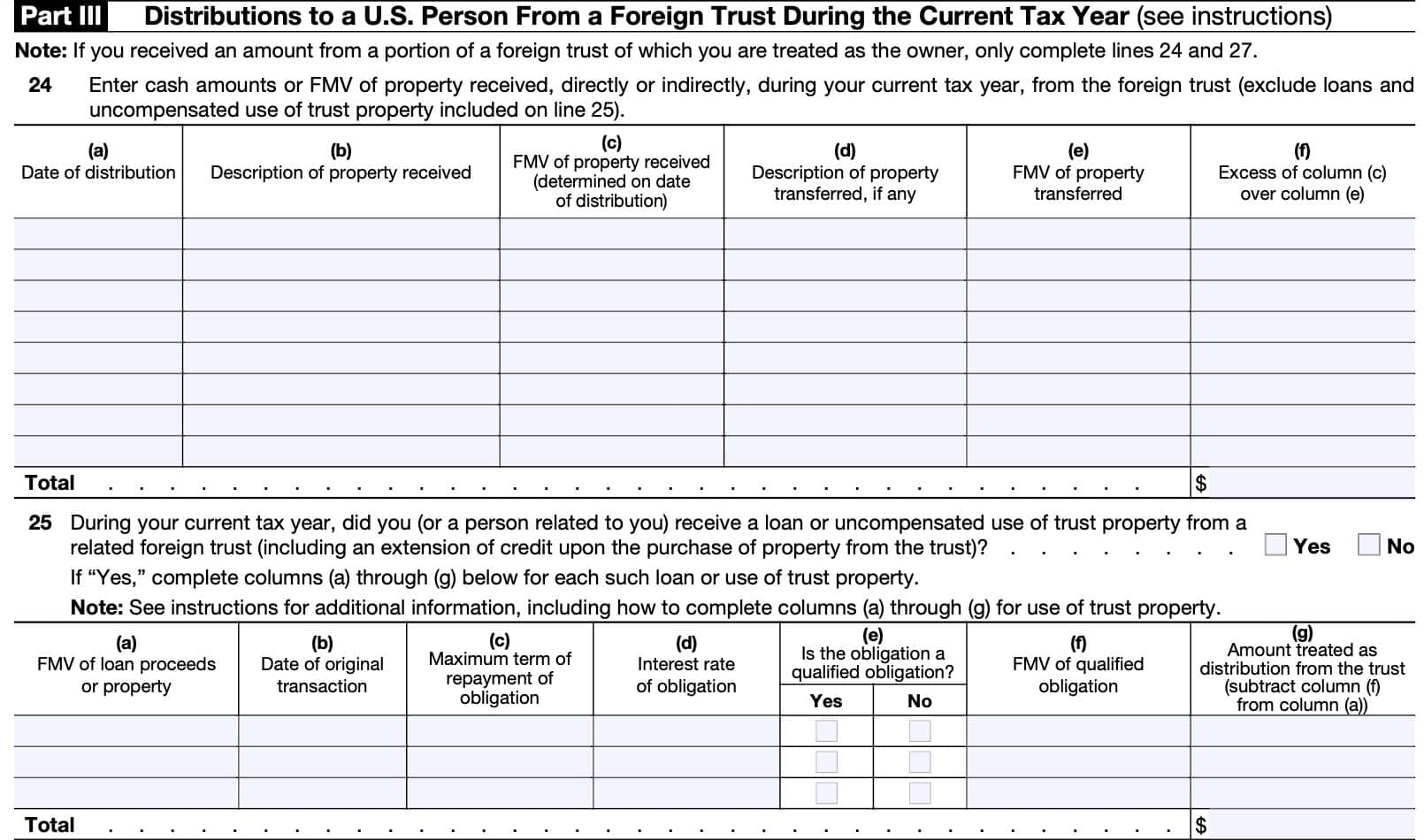 IRS Form 3520 Instructions